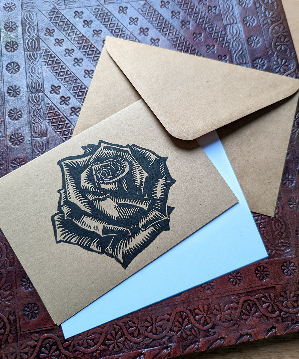 Cartes représentant une rose